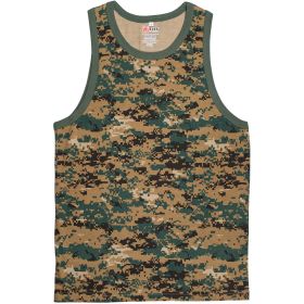 MENS TANK TOP DIGITAL WOODLAND XXXL