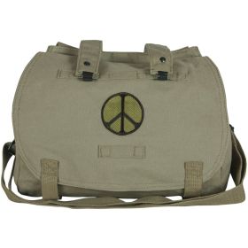 RETRO HUNGARIAN SHOULDER BAG W/PEACE SIGN