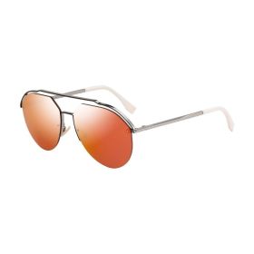 Fendi FF M0031/S-C9A Gunmetal Aviator Orange Lens Men's Metal Sunglasses