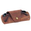 Soft Leather Glasses Case Slim Eyeglass Sleeve Case Sunglass Case for Men and Women  Retro Design Eyewear Case