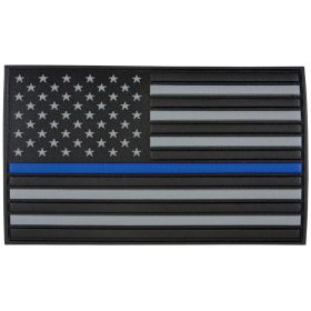 POLICE MEMORIAL FLAG PVC PATCH