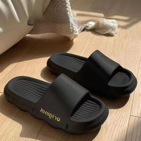 Super soft men's slippers; deodorant bathroom sandals; men's sandals outside; cloud slippers (colour: Khaki)