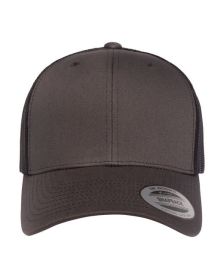 Adult Retro Trucker Cap - CHARCOAL/ BLACK - OS (Color: CHARCOAL/ BLACK)