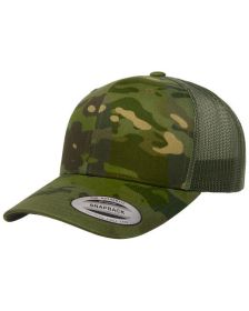 YP Classics® Retro Trucker Multicam® Snapback - MULTICAM - OS (Color: MULTICAM TROPIC)