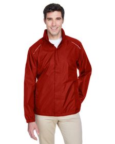 CORE365 88185 Men's Climate Seam-Sealed Lightweight Variegated Ripstop Jacket (Color: CLASSIC RED)