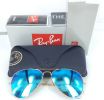 Ray Ban 3025 112/17 Aviator Gold Frame with BLUR MIRROR Lens -ALL SIZES  55mm , 58mm  , 62mm