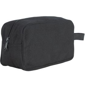 CANVAS TOILETRY KIT (Option: BLACK)